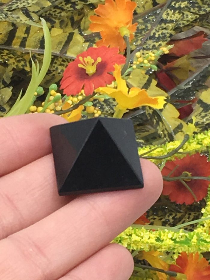 Black Tourmaline Crystal Pyramid | Healing Crystal | Reiki Stone | Black Tourmaline Pointer | Metaphysical | Shrine Decor