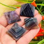 Fluorite Crystal Pyramid | Crystal Healing Pyramid | Fluorite Pointer | Soothing & Calming Stone | Heart and Throat Chakras | 1 Inch