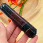Bloodstone Wand | Hand Polish Heliotrope Stone | Bloodstone Jasper Wand | Crystal Wand | Massage Wand | Heart Chakra | Reiki | 4 inch
