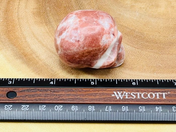 Strawberry Pink Onyx Skull | Realistic Details | Onyx Crystal Skull | Healing Crystal | Fine Art Sculpture | Reiki Skull