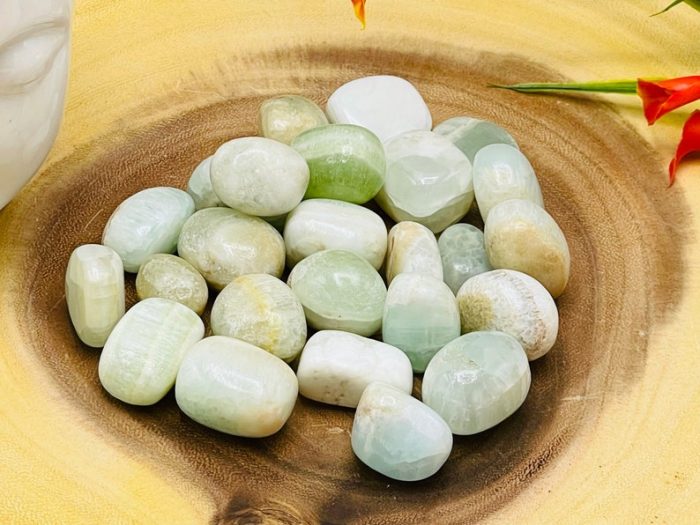 Aqua Blue Calcite Tumbled Stone | Caribbean Blue Calcite | Handmade | Polished Gemstones | Healing Crystals & Stones| Meditation