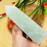 Aqua Blue Calcite Obelisk | Caribbean Blue Calcite Tower | Calcite Point | Handmade Obelisk | Healing Crystal | Metaphysical | Home Decor