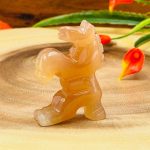 Honey Caramel Calcite Flying Horse Figurine | Crystal Animal Standing Statuette | Metaphysical Healing Crystal | Sacred Animal | 2"