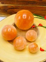 Orange Selenite Sphere