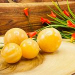 Orange Calcite Sphere | Yellow Calcite Crystal | Hand Polished | Chakra | Healing Gemstone | Cleansing & Balance | Metaphysical Crystal