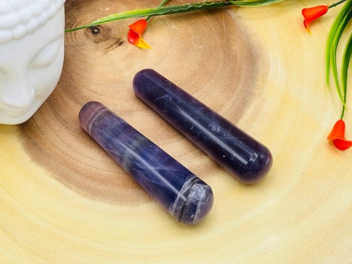 Fluorite Massage Wand | Fluorite Crystal Healing Wand | Soothing & Calming Massage | Spa Massage Wand | Stress Reliever | Healing Tool