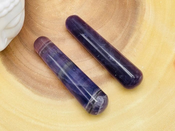 Fluorite Massage Wand | Fluorite Crystal Healing Wand | Soothing & Calming Massage | Spa Massage Wand | Stress Reliever | Healing Tool