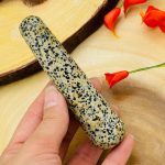 Dalmatian Jasper Massage Wand | Crystal Healing Wand | Soothing & Calming Spa Massage Wand | Stress Reliever | Healing | Root Chakra | 4"