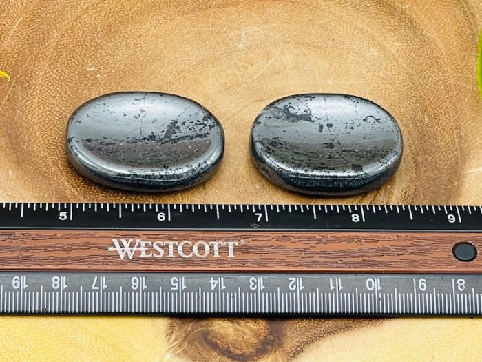 Hematite Worry Stone | Hematite Crystal Energy Worry Stone | Pocket Stone | Energy Crystal | Root Chakra | Healing Crystals