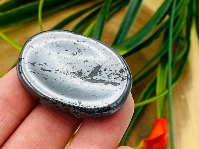 Hematite Worry Stone | Hematite Crystal Energy Worry Stone | Pocket Stone | Energy Crystal | Root Chakra | Healing Crystals