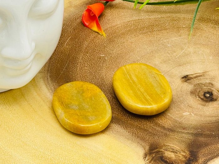 Yellow Aventurine Worry Stone | Yellow Aventurine Crystal Stone | Pocket Worry Stone | Metaphysical Healing Chakra Stone | Reiki Crystal