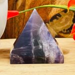 Fluorite Pyramid | Crystal Pyramid | Fluorite Gemstone Pyramid | Healing Crystal & Stone | Stone of Protection | Chakra Stone | 2"