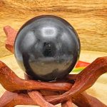 Black Tourmaline Sphere | Black Tourmaline Crystal | Black Tourmaline Gemstone Sphere | Stress Reliever |  Healing Chakra | 2 inch (50 mm)