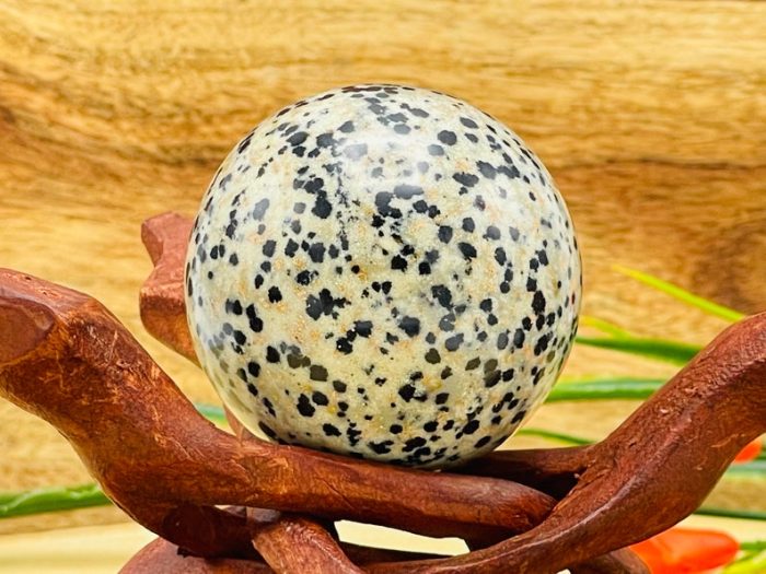 Dalmatian Jasper Sphere | Dalmatian Jasper Crystal | Dalmatian Jasper Gemstone | Reiki | Stress Reliever | Healing Chakra| 2 inch (50 mm)