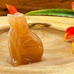 Honey Caramel Calcite Puppy Figurine | Calcite Crystal Dog | Standing Statuette | Metaphysical | Healing Crystal | Sacred Animal | 2 inch