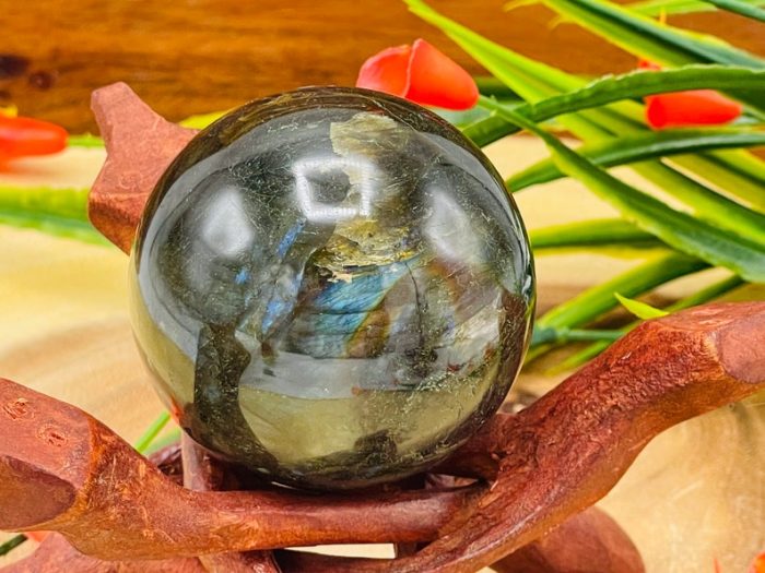 Labradorite Sphere | Labradorite Crystal | Labradorite Gemstone Reiki Sphere | Stress Reliever | Healing Chakra Stone | 2 inch (50 mm)