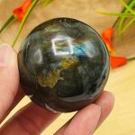 Labradorite Sphere | Labradorite Crystal | Labradorite Gemstone Reiki Sphere | Stress Reliever | Healing Chakra Stone | 2 inch (50 mm)