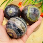 Fluorite Sphere | Crystal Healing Ball | Rainbow Fluorite Massage Sphere | Spa Massage | Reiki | Stress Reliever | 2" - 2.5" (50 - 60 mm)