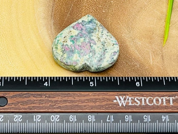 Ruby Fuchsite Heart | Ruby in Fuchsite Crystal Heart | Healing Heart | Metaphysical Stone | Meditation | Home Decor | 1.5 Inch