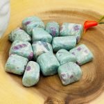 Ruby Fuchsite Tumbled Stones | Pocket Polished Gemstones | Ruby in Fuchsite Healing Tumbled Crystals | Chakra Tumbled Rocks | Reiki Stone
