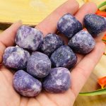 Lepidolite Tumbled Stones | Pocket Polished Gemstones | Lepidolite Healing Tumbled Crystals | Chakra Tumbled Rocks | Reiki Stone