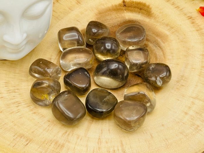 Smoky Quartz Tumbled Stone | Smoky Quartz Polished Chakra Gemstones | Tumbled Crystals | Healing Crystals | Meditation | Reiki Crystals