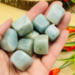 Aquamarine Tumbled Stone | Tumbled Crystals | Aquamarine Polished Chakra Gemstones | Healing Crystals & Stones | Meditation | Reiki