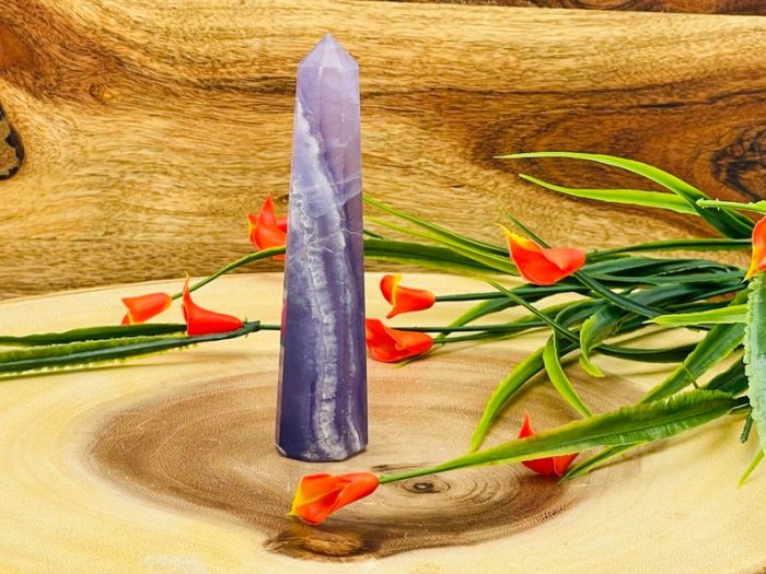 Amethyst Obelisk | Amethyst Tower | Amethyst Crystal Point | Reiki Tool | Healing Crystal | Stress Reliever | Crystal Tower | 4"