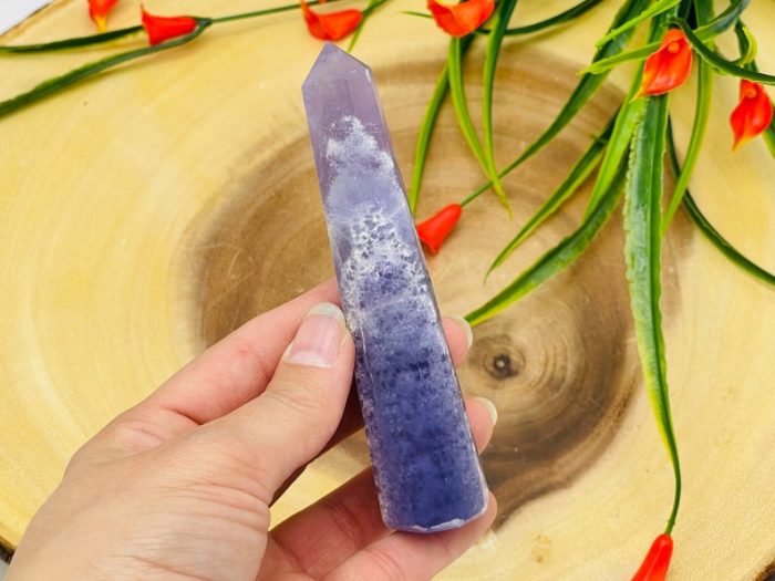 Amethyst Obelisk | Amethyst Tower | Amethyst Crystal Point | Reiki Tool | Healing Crystal | Stress Reliever | Crystal Tower | 4"