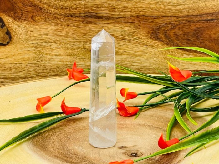 Clear quartz Obelisk | Clear Quartz Tower | Clear Quartz Crystal Point | Reiki Tool | Healing Crystal | Stress Reliever | Crystal Tower | 4"