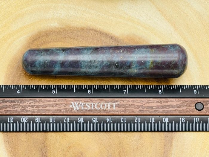 Ruby Kyanite Massage Wand | Crystal Healing Wand | Soothing & Calming Spa Massage Wand | Stress Reliever | Healing Tool | Root Chakra | 4"