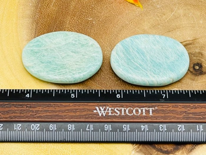 Amazonite Worry Stone | Crystal Healing Worry Stone | Amazonite Pocket Stone | Worry Massage Tool | Stress Reliever | Heart & Throat Chakra