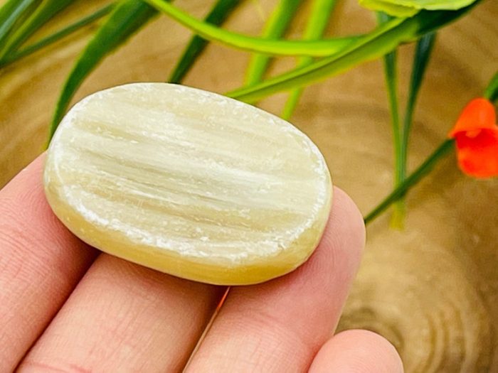 Cats Eye Worry Stone | Cat's Eye Crystal Stone | Pocket Worry Stone | Metaphysical Healing Chakra Stone | Reiki Crystal