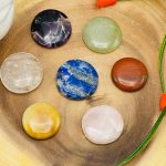 7 Chakra Round Palm Stone Set | 7 Chakra Polished Smooth Stones | 7 Chakra Healing Crystals | Reiki Chakra Gift Set