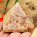 Sunstone Pyramid | Sunstone Crystal Pyramid | Chakra Stone | Cleansing & Balance | Metaphysical | Massage Stone | Sunstone Pointer
