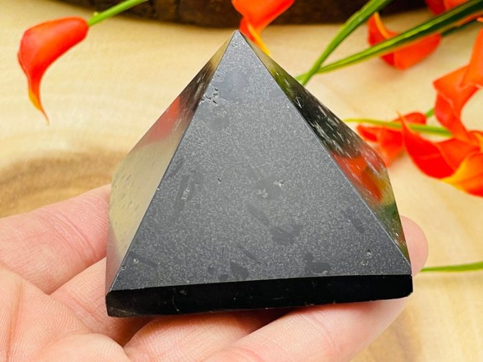 Black Tourmaline Crystal Pyramid | Healing Crystal | Reiki Stone | Black Tourmaline Pointer | Metaphysical | Shrine Decor