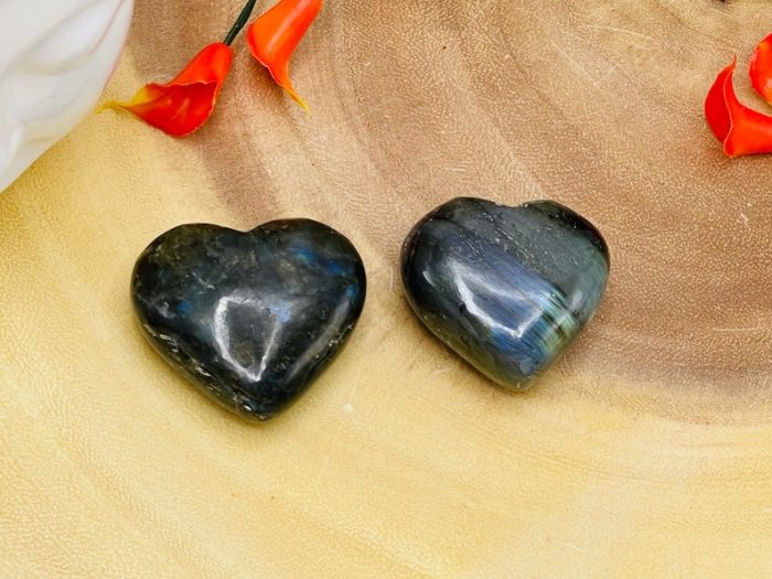 Labradorite Heart | Labradorite Crystal | Hand Polished | Chakra Healing Gemstone | Cleansing & Balancing | Labradorite Metaphysical Crystal