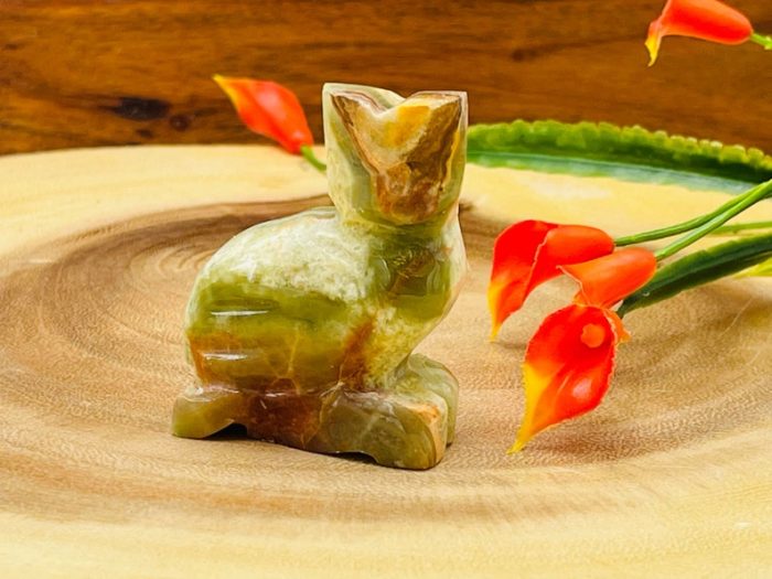 Multi Green Onyx Owl Figurine | Green Onyx Crystal Owl | Metaphysical | Healing Crystal | Sacred Animal | 2 inch