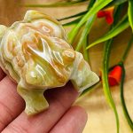 Multi Green Onyx Frog Figurine | Green Onyx Crystal Frog | Metaphysical | Healing Crystal | Sacred Animal | 2 inch