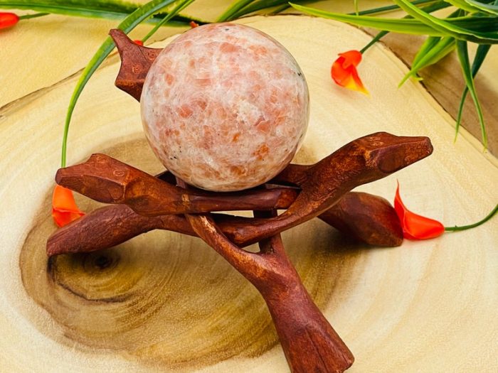 Sunstone Sphere | Sunstone Crystal Ball | Crystal Chakra Reiki Sphere | Cleansing & Balance | Meditation