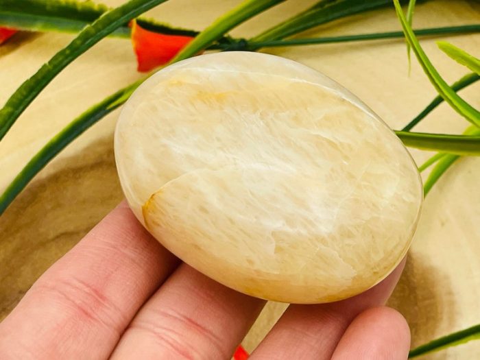 Yellow Aventurine Palm Stone | Yellow Aventurine Crystal Stone | Pocket Palm Stone | Metaphysical Healing Chakra Stone | Reiki Crystal