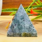 Moss Agate Pyramid | Moss Agate Crystal Pyramid | Chakra Stone | Cleansing & Balance | Metaphysical | Massage Stone | Moss Agate Pointer