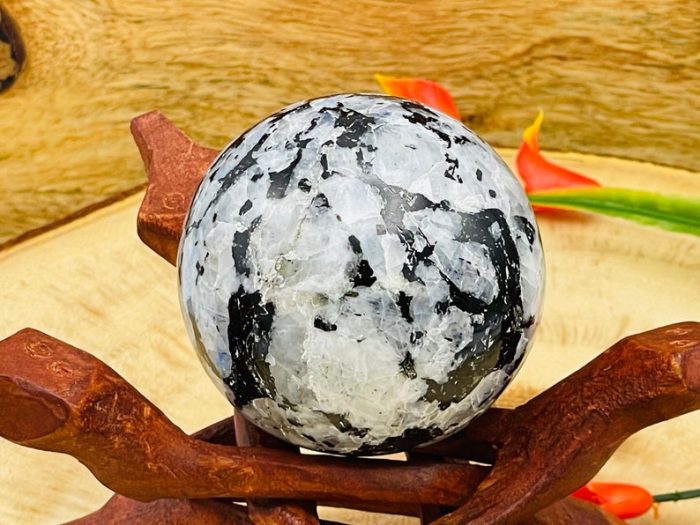 Rainbow Moonstone Sphere | Moonstone Stone | Moonstone Gemstone Reiki Sphere | Stress Reliever | Healing Stone | 2"- 2.5" (50 - 60 mm)