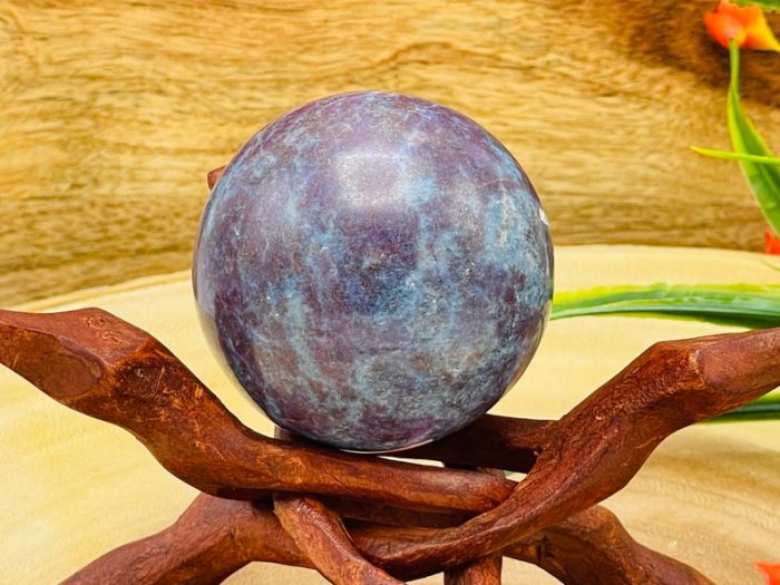 Ruby Kyanite Sphere | Ruby in Kyanite Stone | Ruby Kyanite Gemstone Reiki Sphere | Stress Reliever | Healing Chakra | 2"- 2.5" (50 - 60 mm)