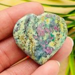 Ruby Fuchsite Heart | Ruby in Fuchsite Crystal Heart | Healing Heart | Metaphysical Stone | Meditation | Home Decor | 1.5 Inch