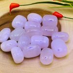 Fluorescent Rose Pink Mangano Calcite Tumbled Stones | Rock Crystal | Polished Gemstones | Heart Chakra | Reiki Stones