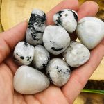 Rainbow Moonstone Tumbled Stones | Pocket Polished Gemstones | Moonstone Healing Tumbled Crystals | Chakra Tumbled Rocks | Reiki Stone