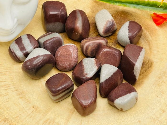 Shiva Lingam Tumbled Stone | Tumbled Crystal | Shiva Pocket Stone | Lingam Stone | Crystal for Protection | Sacred Stone from Narmada River