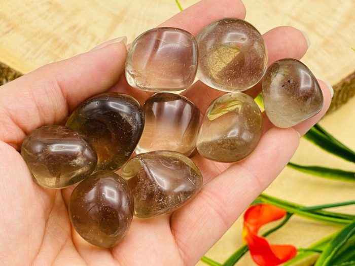 Smoky Quartz Tumbled Stone | Smoky Quartz Polished Chakra Gemstones | Tumbled Crystals | Healing Crystals | Meditation | Reiki Crystals