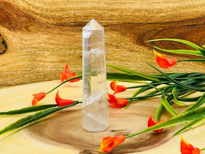 Clear quartz Obelisk | Clear Quartz Tower | Clear Quartz Crystal Point | Reiki Tool | Healing Crystal | Stress Reliever | Crystal Tower | 4"